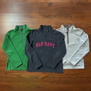 Old Navy Bundle of 3 Fleece Pullovers Size Medium